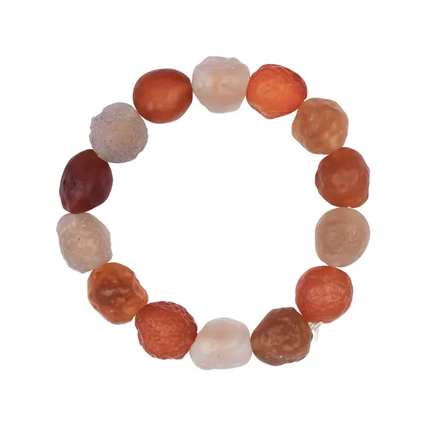 Bracciale, corniola (naturale), pepite da 10 mm | Marco Schreier