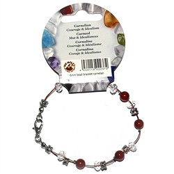 0604356001 Bracelet en fil, Cornaline (chauffée/teintée), perles 06mm, pour support au sol  | Marco Schreier