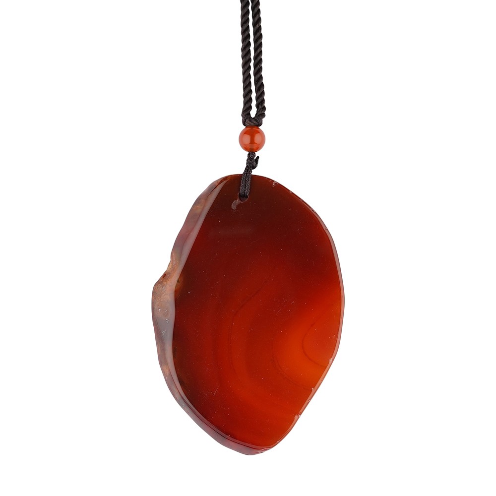 Freeform Carnelian (heated) on a ribbon | wholesaler gems & healing stones