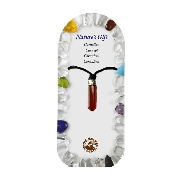 Stift-Anhänger, Carneol (gebr./gef.), (für Bodenständer) | Marco Schreier