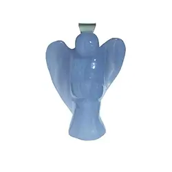0604525703 Blue Lace Agate angel pendant (understanding), 3.0 cm | Marco Schreier