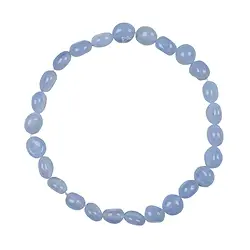 0604550079 Armband, Chalcedon (blau), 08-10mm Nuggets | GH Edelsteine, Heilsteine & Schmuck
