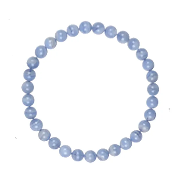 Armband, Chalcedon (blau), 04mm Kugeln | Edelsteine, Heilsteine & Schmuck-Handel