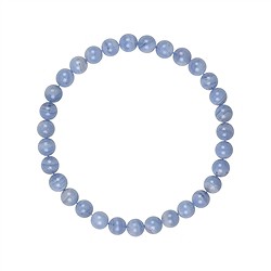 0604550106 Pulsera, Calcedonia (azul), 06mm cuentas | Marco Schreier