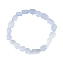 0604550202 Armband, Chalcedon (blau), 09-12mm Nuggets | GH Edelsteine, Heilsteine & Schmuck