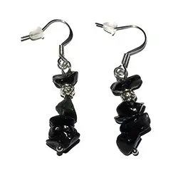 0604640001 Split earrings, Onyx (dyed), for floor stand | wholesaler gems & healing stones