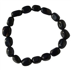 0604650020 Bracelet, Onyx (dyed), 10 - 12 mm nuggets | wholesaler gems & healing stones