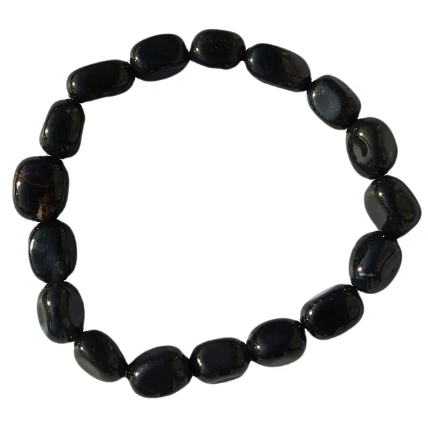 Armband, Onyx (gef.), 10 - 12 mm Nuggets | GH Edelsteine, Heilsteine & Schmuck