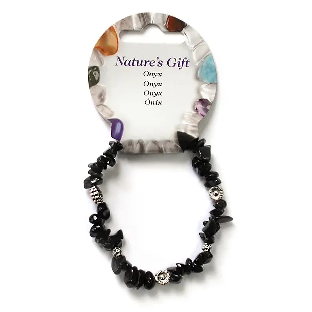 Splinter bracelet, Onyx (dyed), for floor stand | gems, healing stones & jewelry