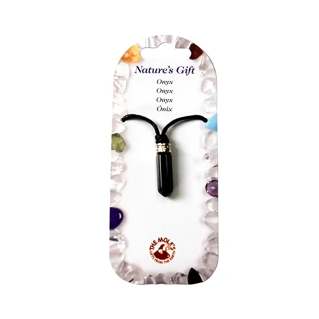 Pin pendant, Onyx (dyed) | wholesaler - gems, precious & healing stones, jewelry