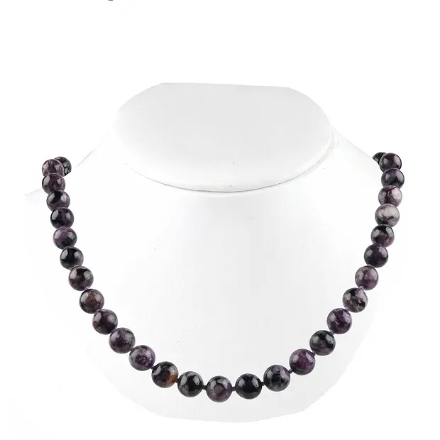 Kette (Kugelkette), Charoit, 10mm/45cm | Edelsteine, Heilsteine & Schmuck-Handel