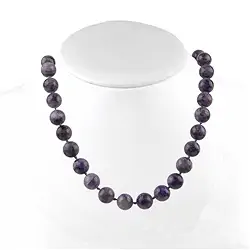 0604812481 Kette (Kugelkette), Charoit, 12mm/48cm | Edelsteine, Heilsteine & Schmuck-Handel