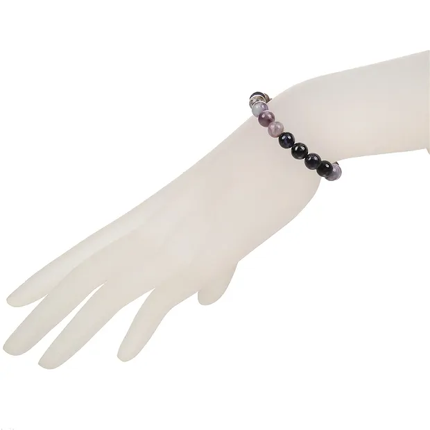 Bracelet, Charoite (multicolored), 07mm beads | wholesaler gems & healing stones