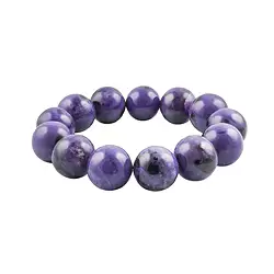 0604850016 Bracelet, Charoïte, perles rondes de 16mm | Marco Schreier