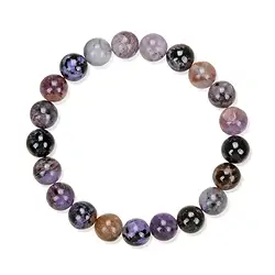 0604850137 Bracelet, Charoïte (multicolore), 08 - 09mm perles rondes | Marco Schreier