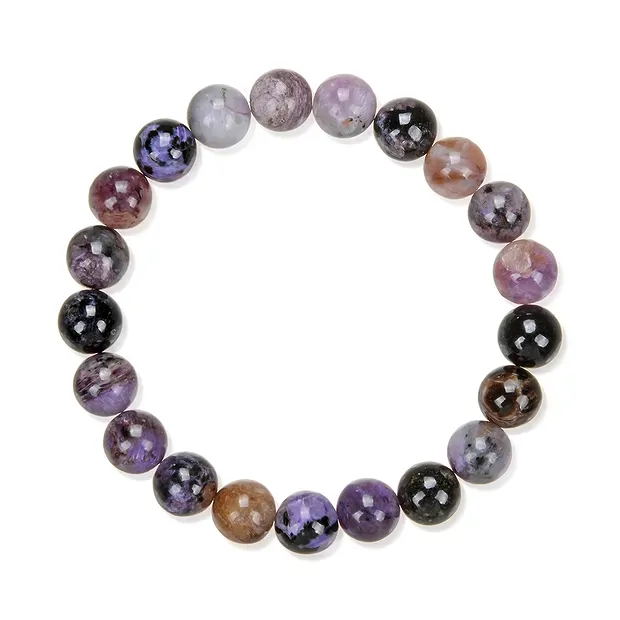 Armband, Charoit (bunt), 08 - 09mm Kugeln | GH Edelsteine, Heilsteine & Schmuck