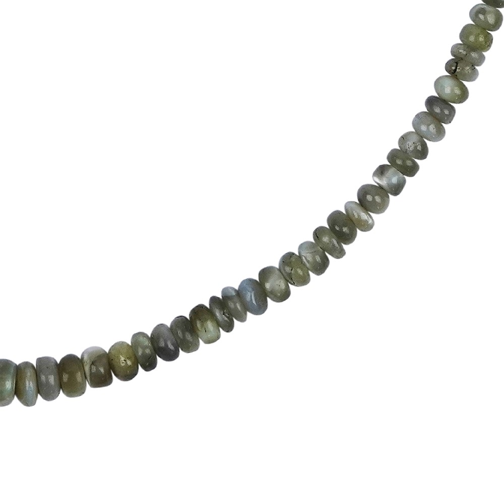 Kette Chrysoberyll, Button (3 - 6mm), vergoldet, Verlängerungskettchen | Marco Schreier