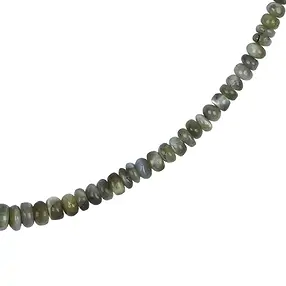 Collar Crisoberilo, botón (3 - 6mm), chapado en oro, cadena de extensión | Marco Schreier