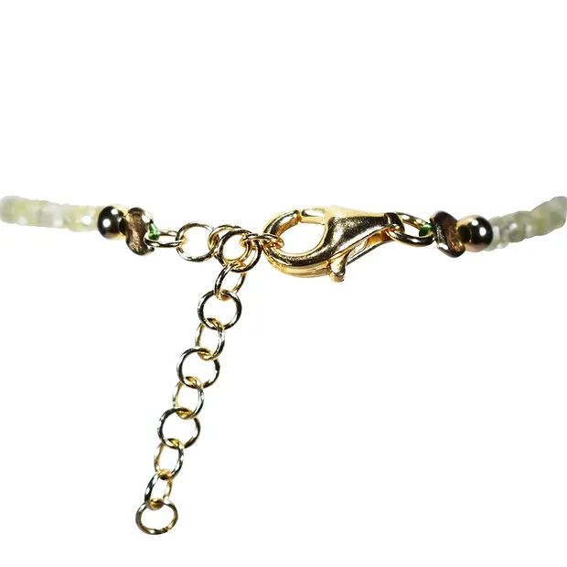 Armband Chrysoberyll, 2,5-5,0mm Button facettiert, vergoldet | Marco Schreier