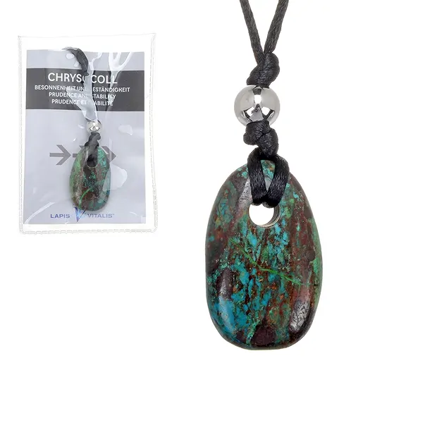 Chrysocolla pendant "Prudence and constancy" | wholesaler gems & healing stones