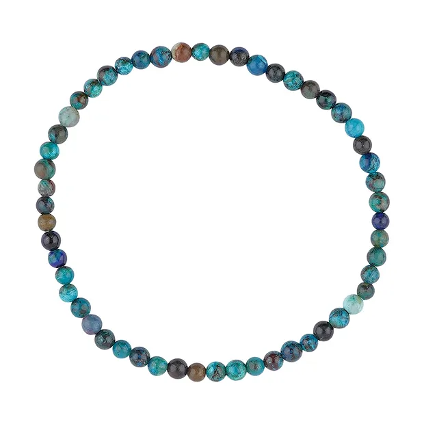 Bracciale, crisocolla (stab.), perline da 04 mm | Marco Schreier