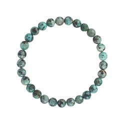 0605150106 Bracelet, chrysocolla diorite (stab.), 06mm beads | Marco Schreier