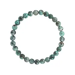 0605150106 Bracelet, chrysocolla diorite (stab.), 06mm beads | Marco Schreier