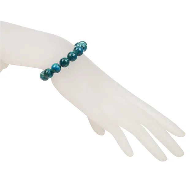 Bracelet, chrysocolle (stab.), boules de 10mm, 21cm | Marco Schreier