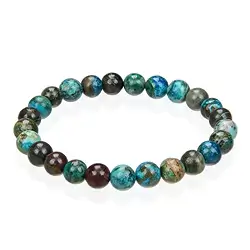 0605150134 Armband, Chrysocoll (stab.), 08mm Kugeln | GH Edelsteine, Heilsteine & Schmuck