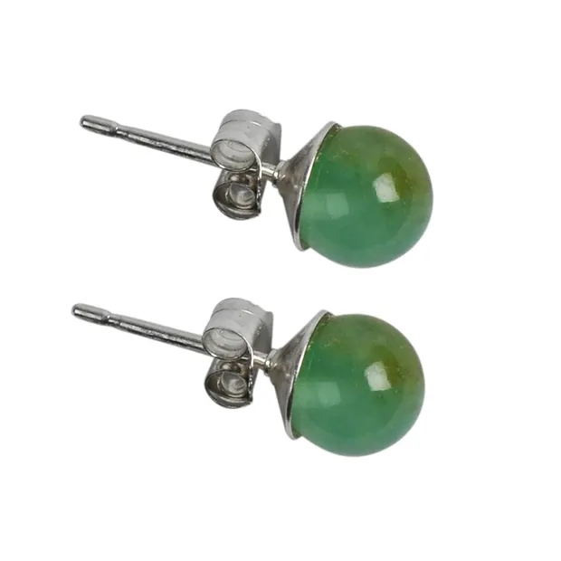 Ohrstecker Chrysopras, Kugel, 6mm | Großhändler Edelsteine, Heilsteine & Schmuck