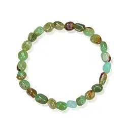 0605250079 Bracelet, Chrysoprase, 08 x 06mm nuggets | wholesaler gems & healing stones