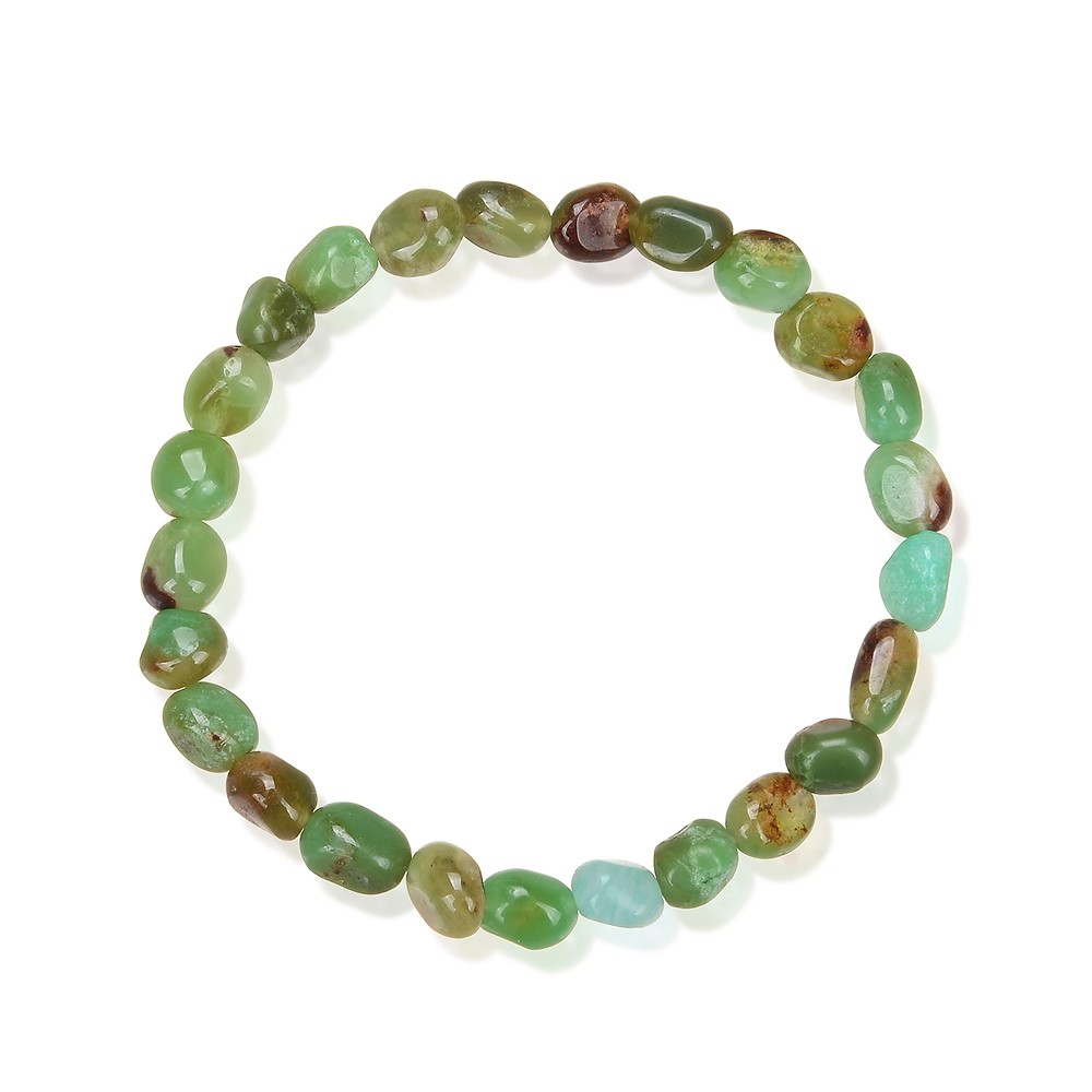 Bracelet, Chrysoprase, 08 x 06mm Nuggets | Marco Schreier