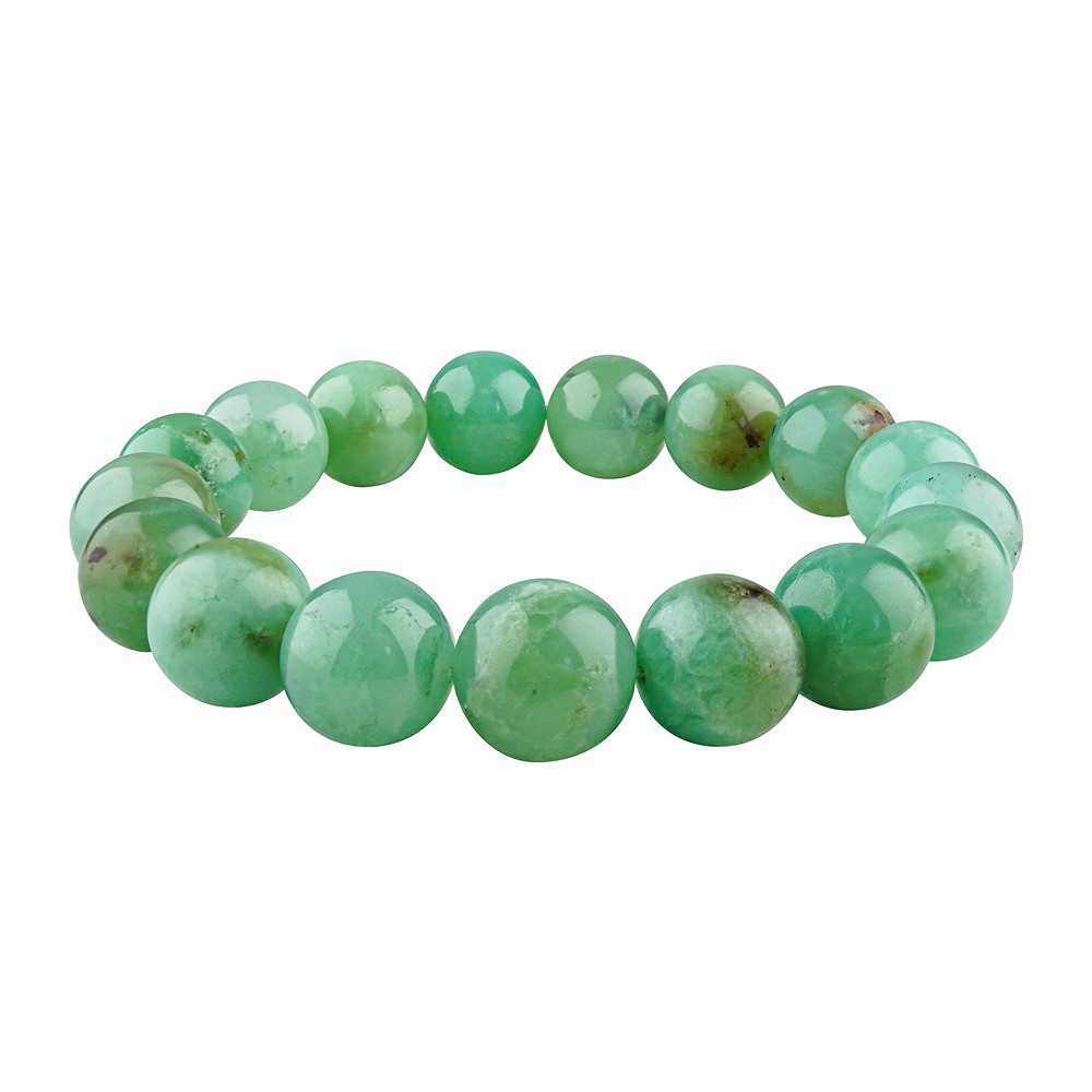 Bracelet, Chrysoprase, 12 mm, Beads | wholesaler gems, healing stones & jewelry