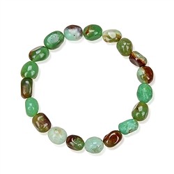 0605250179 Bracelet, Chrysoprase, 10 x 8mm nuggets | wholesaler gems & healing stones