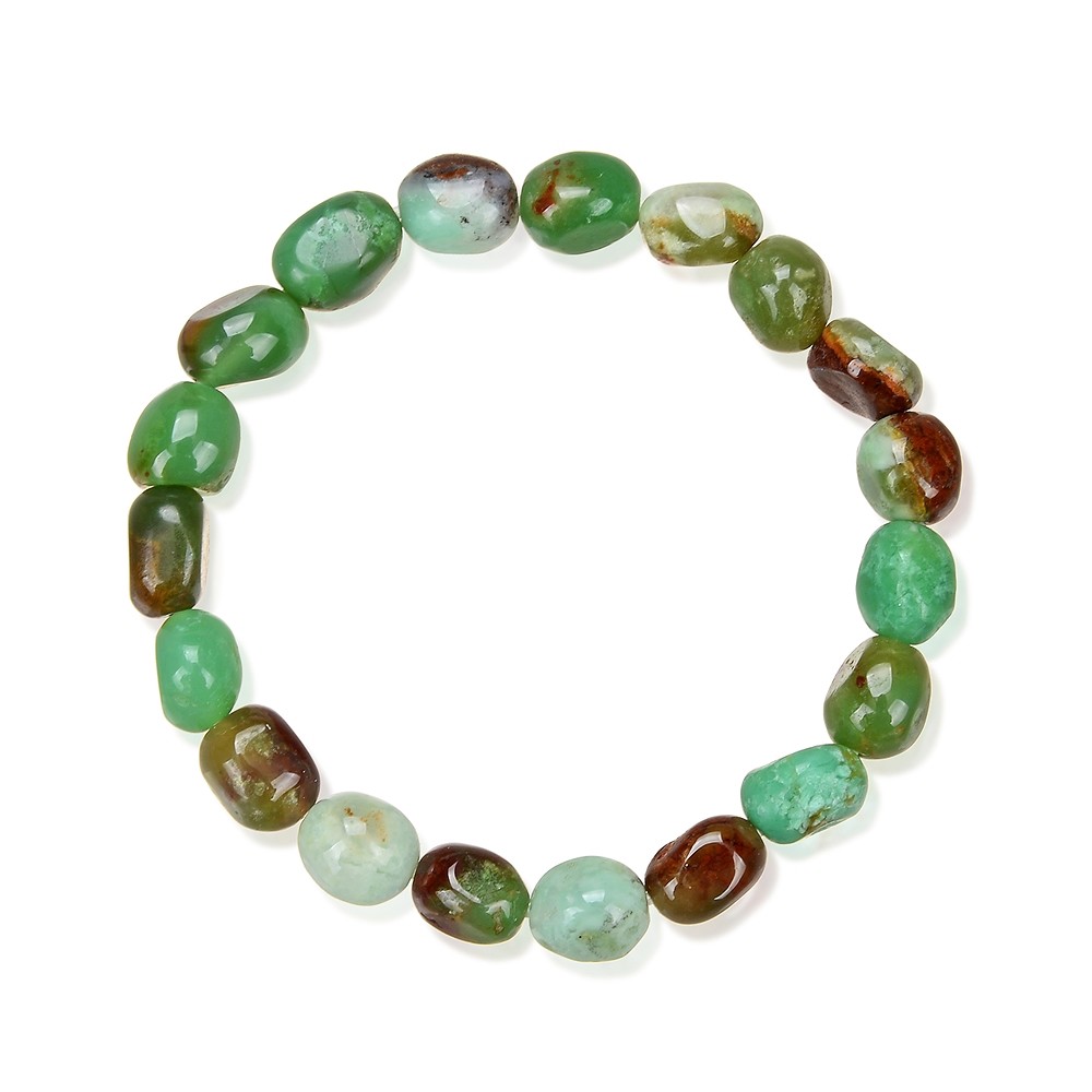 Bracelet, Chrysoprase, 10 x 8mm Nuggets | Marco Schreier