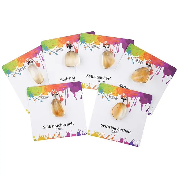 Colgante Citrino (calentado), Piedra rodada grande, rodiado | Marco Schreier