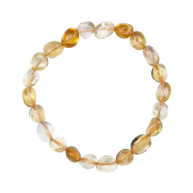 Armband, Citrin (gebr.), 08-10mm Nuggets | GH Edelsteine, Heilsteine & Schmuck