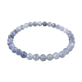 Bracelet, iolite, 06mm beads, faceted | wholesale gems, healing stones & jewelry