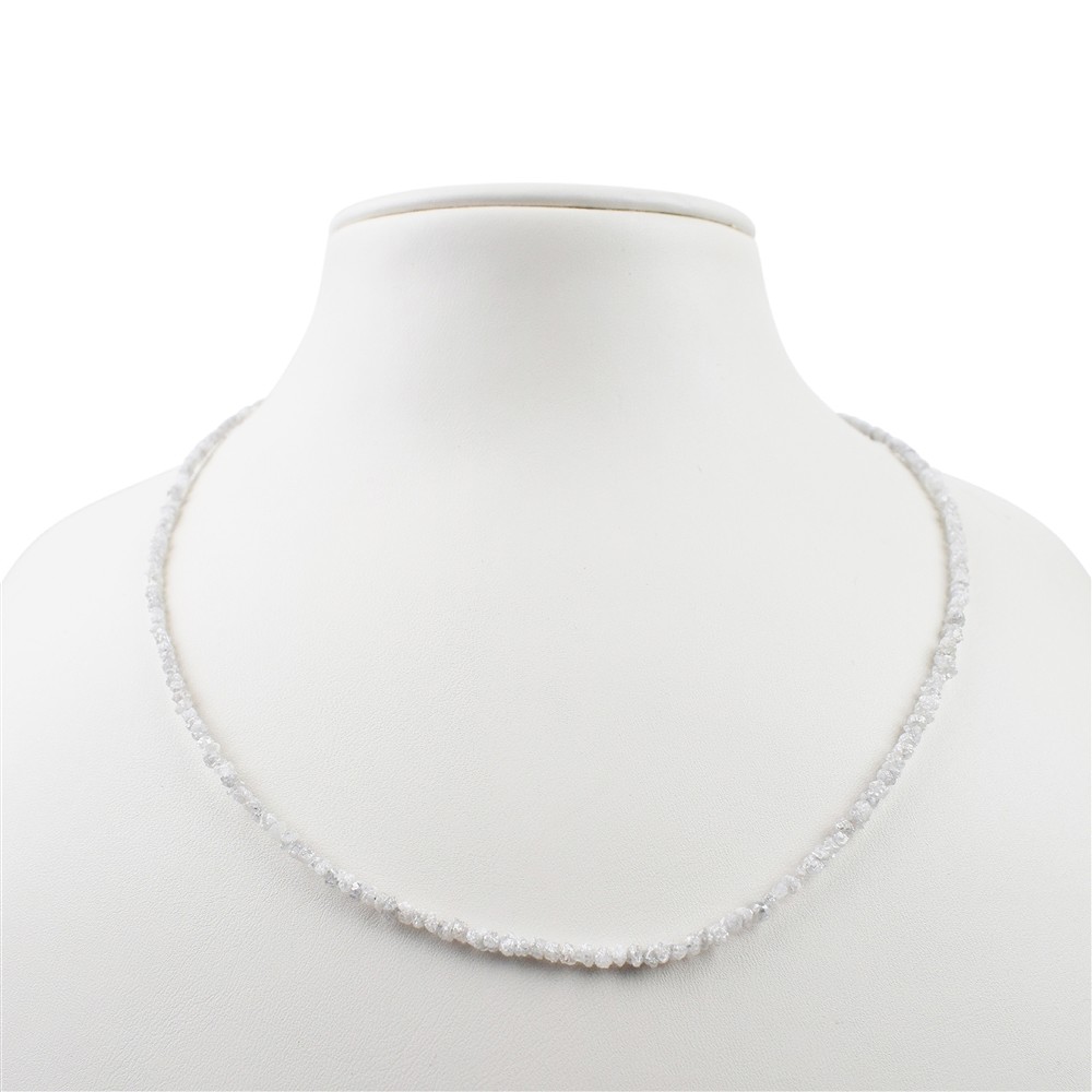 Bracelet raw crystals Diamond (white), 22 - 26cm | Marco Schreier