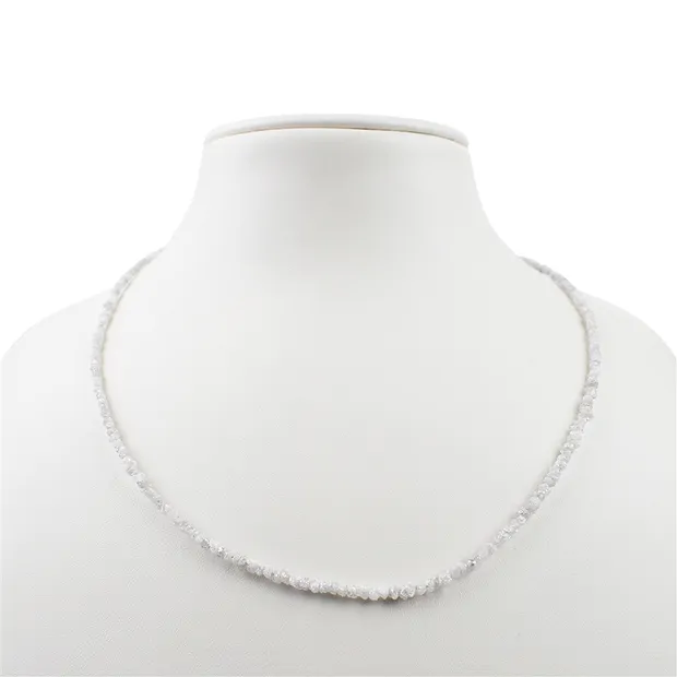 Bracelet de cristaux bruts de diamant (blanc), 22 - 26cm | Marco Schreier
