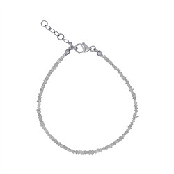 0606059002 Bracelet raw crystals Diamond (white), 22 - 26cm | Marco Schreier