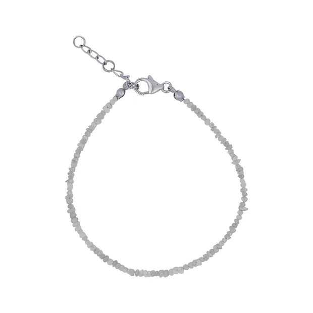 Bracelet raw crystals Diamond (white), 22 - 26cm | Marco Schreier