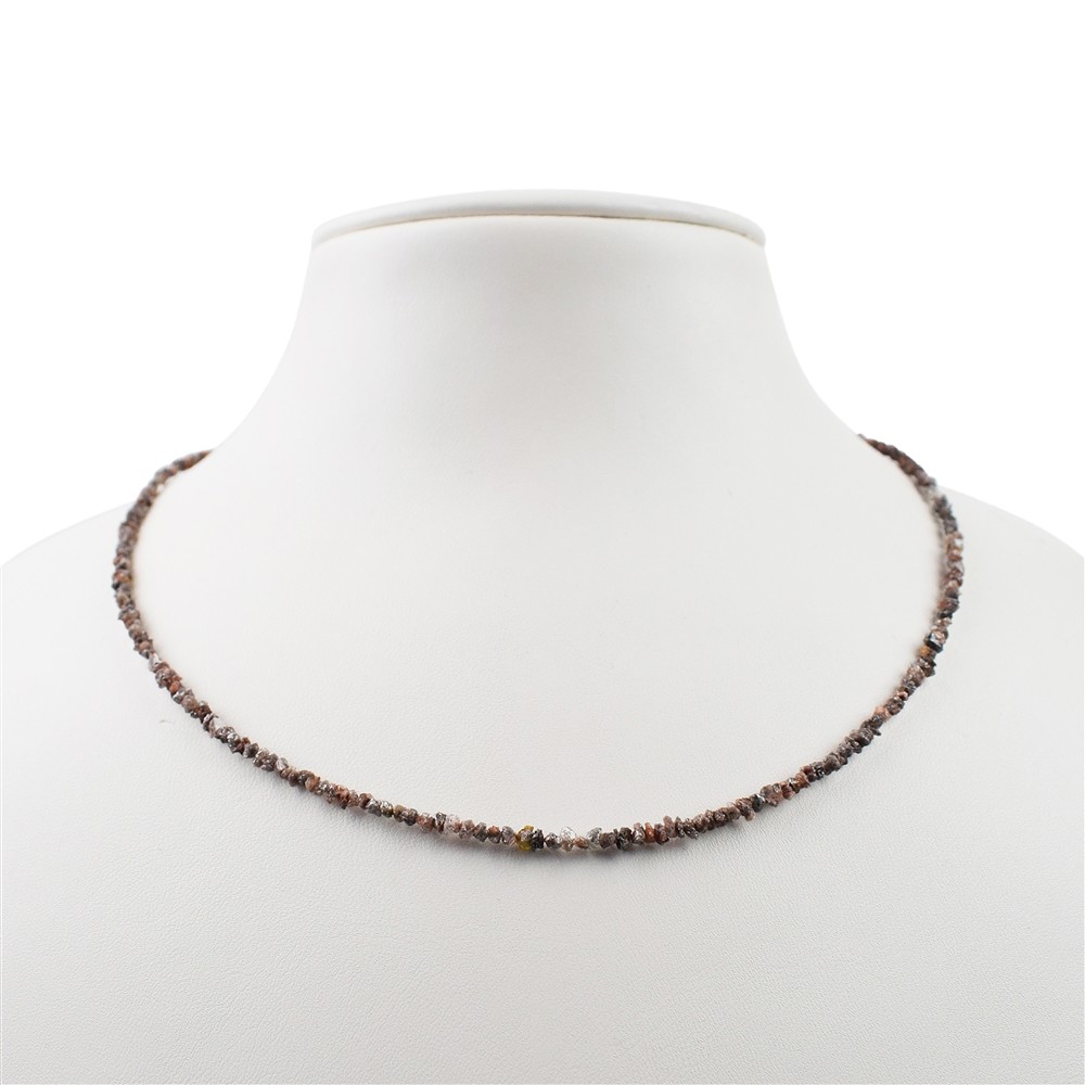 Bracelet raw crystals Diamond (red-brown), 22 - 26cm | Marco Schreier