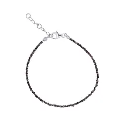 0606059004 Bracelet raw crystals Diamond (red-brown), 22 - 26cm | Marco Schreier