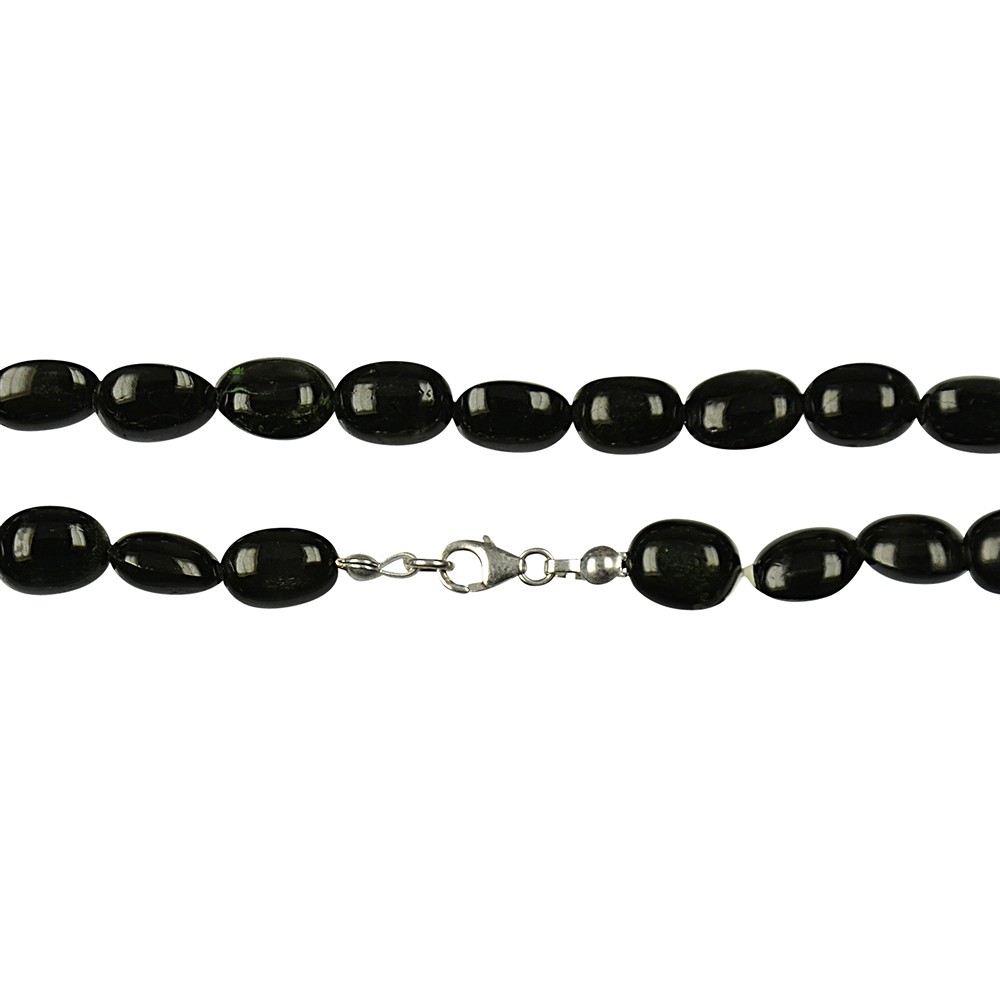 Necklace nuggets, Diopside (black), 10mm/45cm | wholesaler gems & healing stones