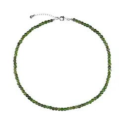 0606112230 Collana Diopside di cromo, cubo (4 mm), sfaccettato, rodiato | Marco Schreier