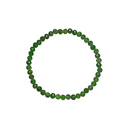 0606150231 Bracelet, Chromdiopside, 03mm boules, facettes, 14cm (court) | Marco Schreier