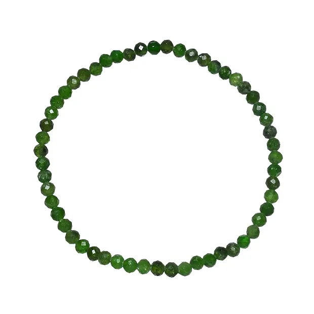 Bracelet, bioside de chrome, boules de 03mm, facettes, 19cm | Marco Schreier