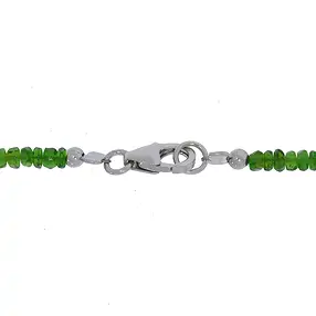 Kette Button facettiert, Chromdiopsid, 03-05mm/45cm | Marco Schreier