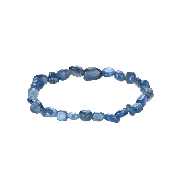 Bracelet, Kyanite (blue), 08-10mm nuggets | wholesaler gems & healing stones